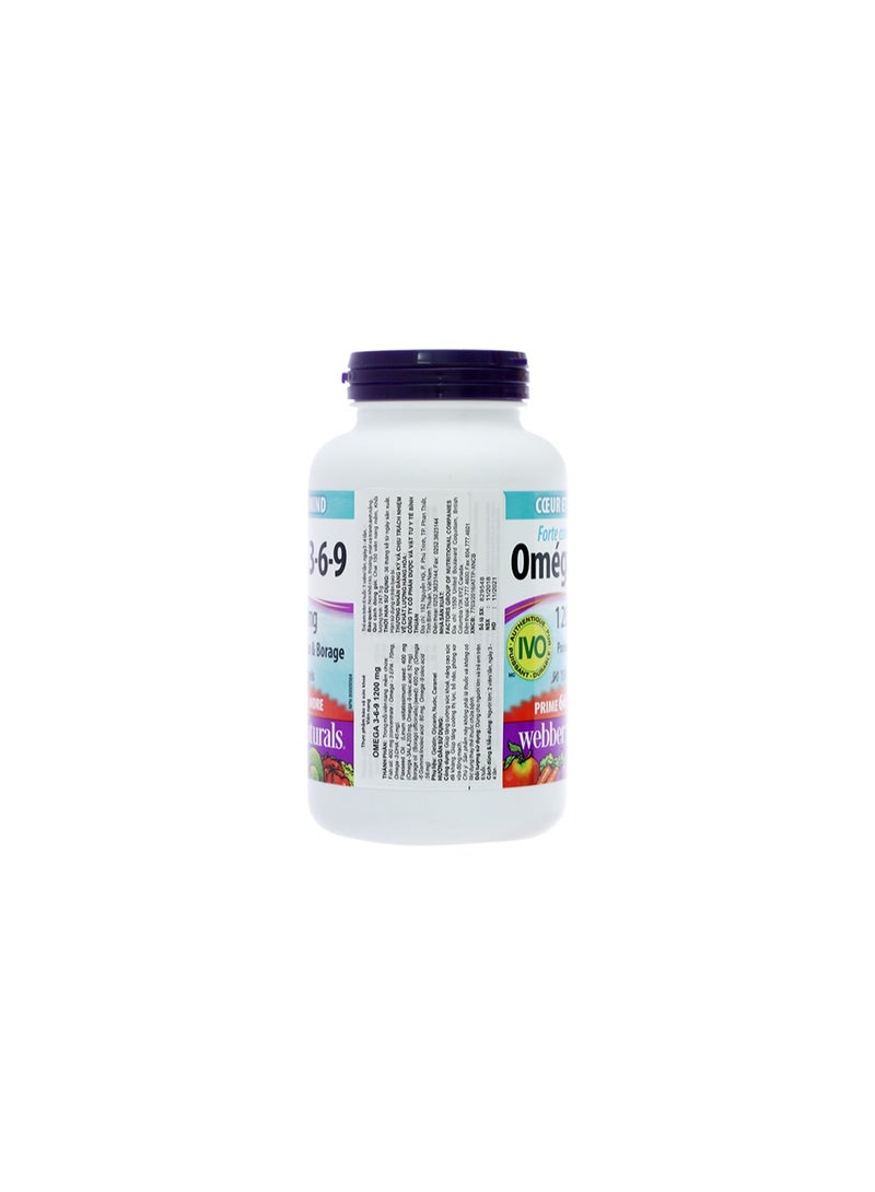 WEBBER OMEGA 3 6 9 1200MG HIGH POTENCY 90S SOFTGELS - Image 2